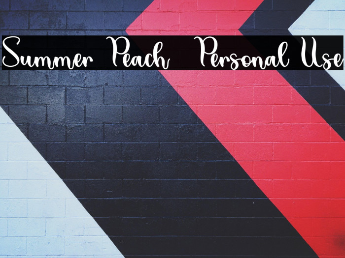 Summer Peach - Personal Use Example 3