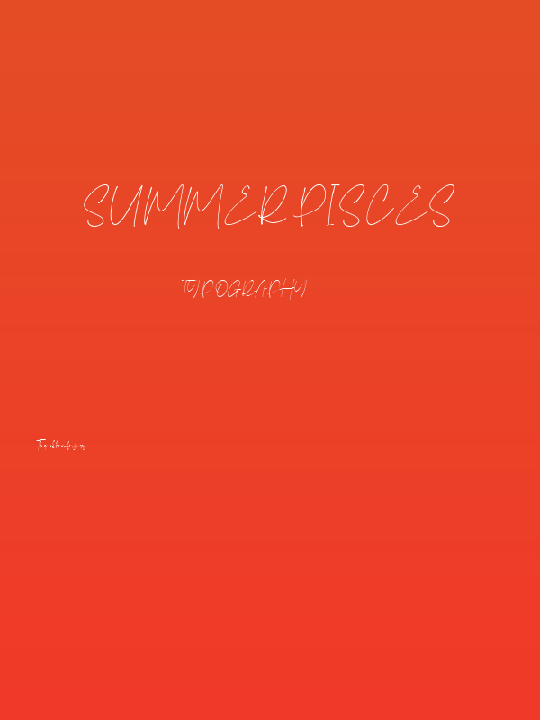 Summer Pisces Poster