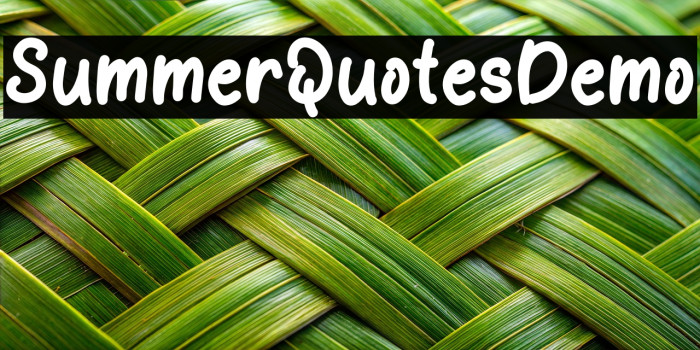 Summer Quotes Demo Example 1