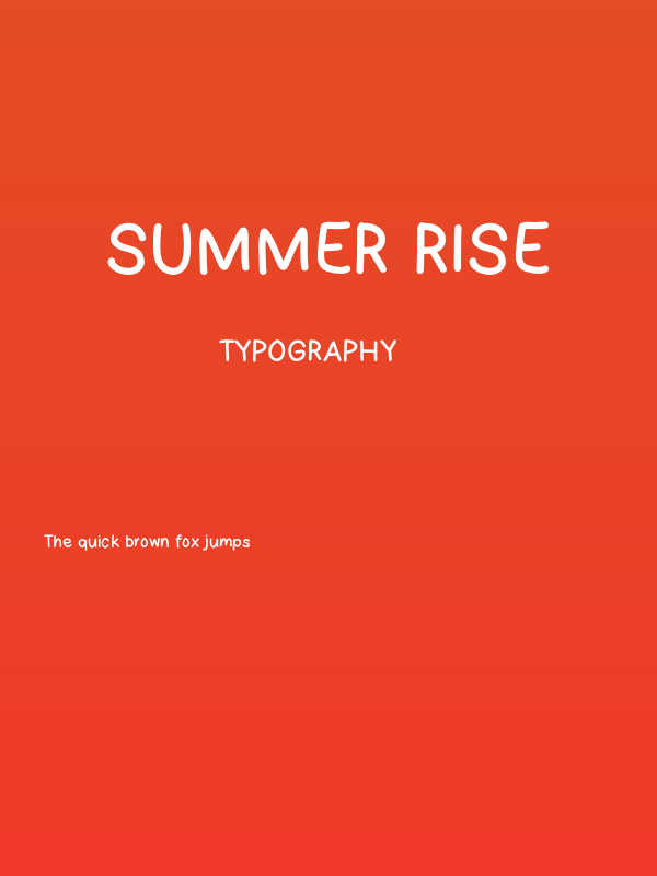 Summer Rise Poster