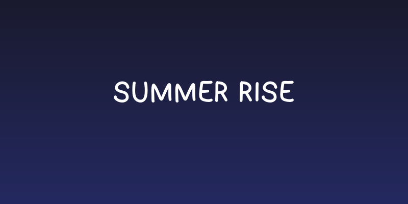 Summer Rise Social Header