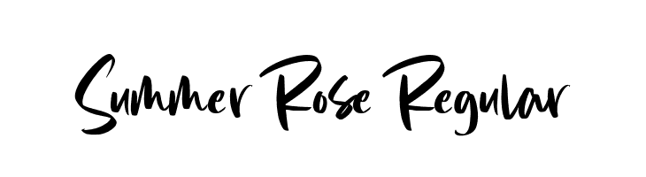 Summer Rose Regular  baixar fontes gratis