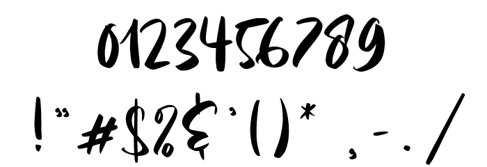 Summer Rose Regular Font OTHER CHARS