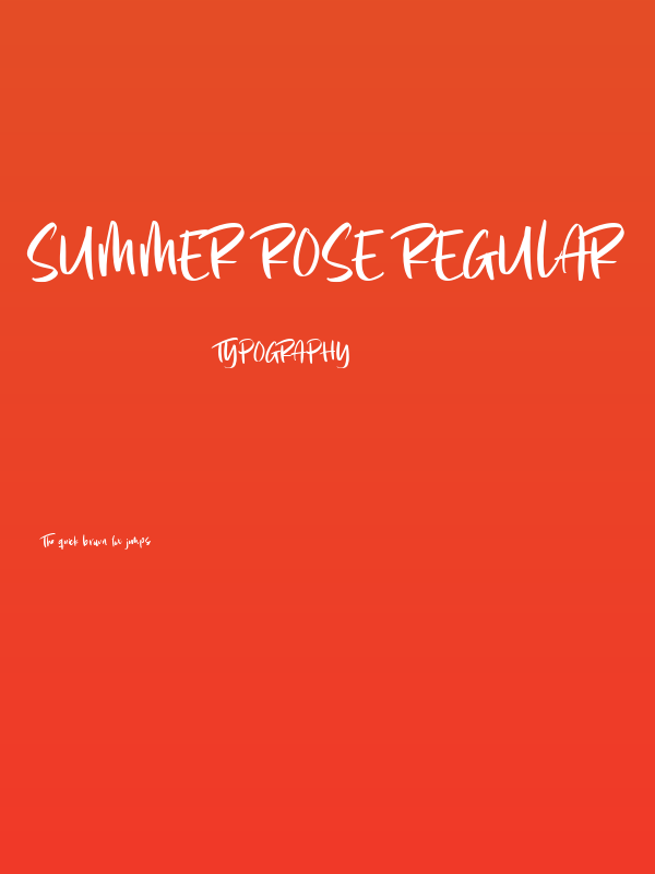 Summer Rose Regular Poster