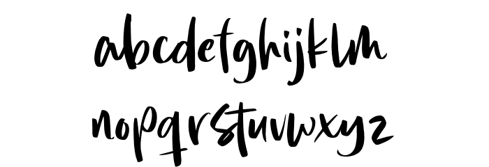 Summer Rose Regular Font LOWERCASE