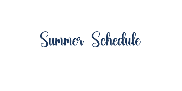 Summer Schedule Logo