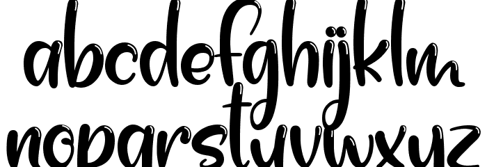 Summer Shine Font LOWERCASE