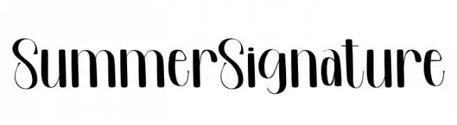 Summer Signature  Frei Schriftart Herunterladen