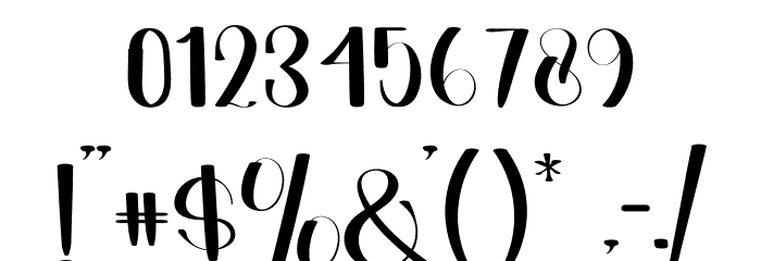Summer Signature Font OTHER CHARS