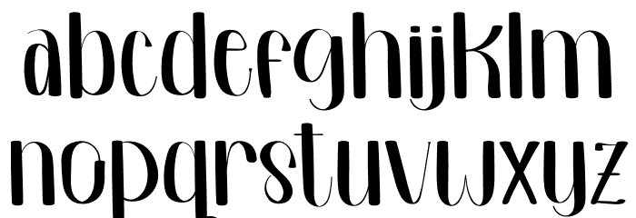 Summer Signature Font LOWERCASE