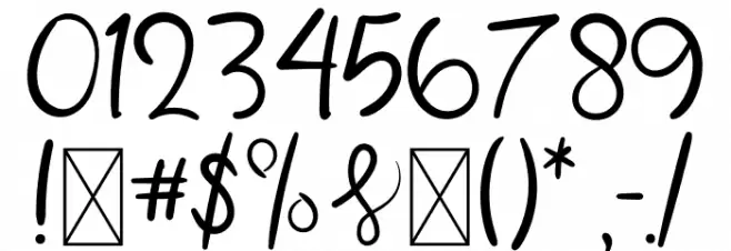 Summer Special Font OTHER CHARS