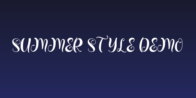 Summer Style Demo Social Header
