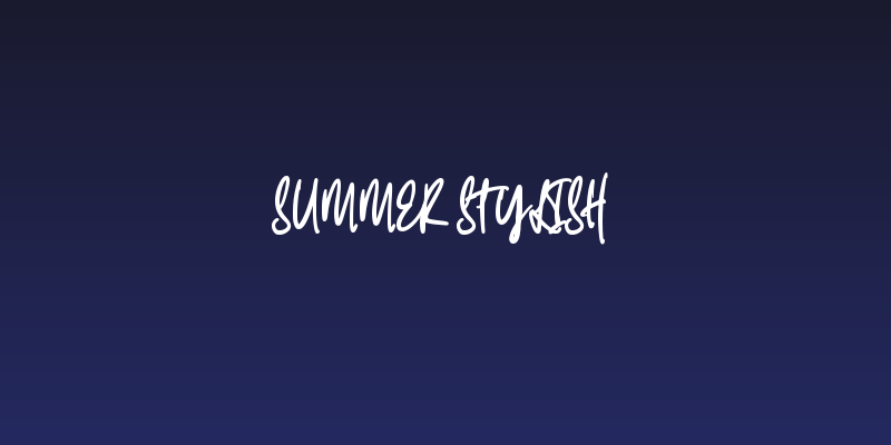 Summer Stylish Social Header