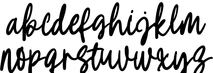 Summer Stylish Font LOWERCASE