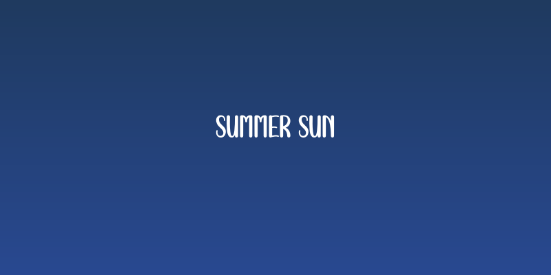 Summer Sun Social Header