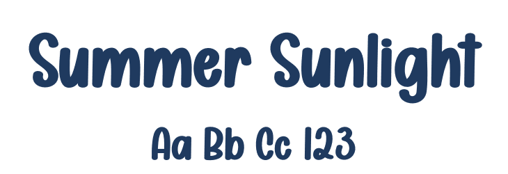 Summer Sunlight Font Preview