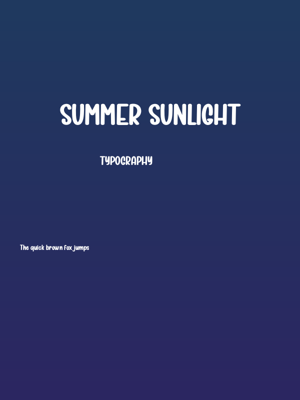 Summer Sunlight Poster