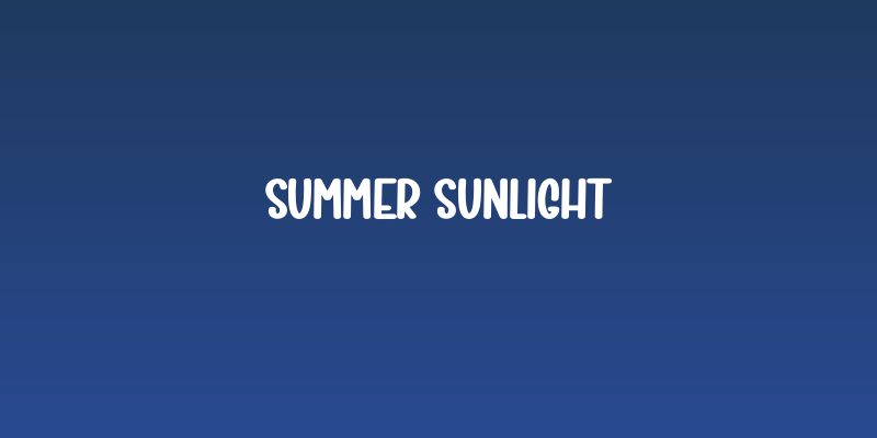 Summer Sunlight Social Header