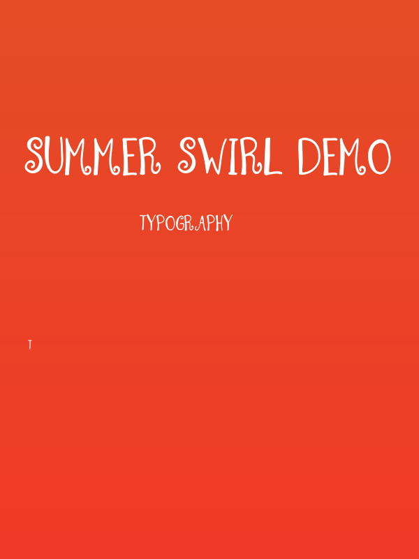 Summer Swirl Demo Poster