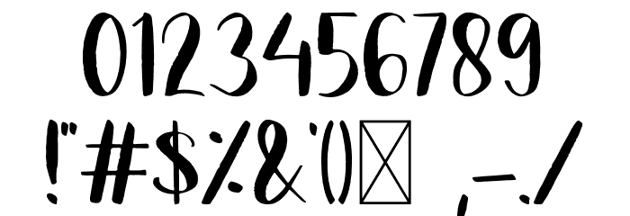 Summer Time Font OTHER CHARS