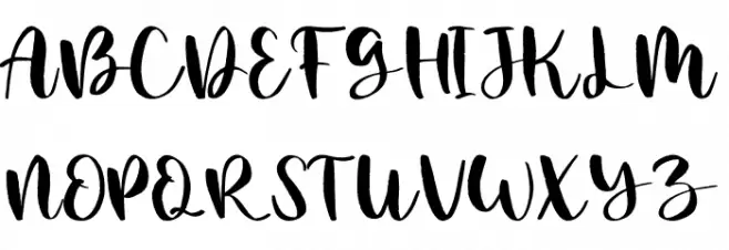 Summer Time Schriftart Groß