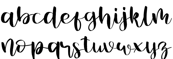 Summer Time Font LOWERCASE