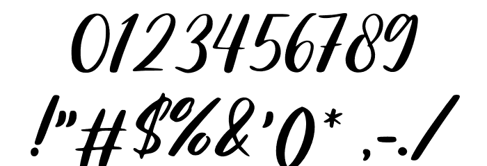 Summer Together Font OTHER CHARS