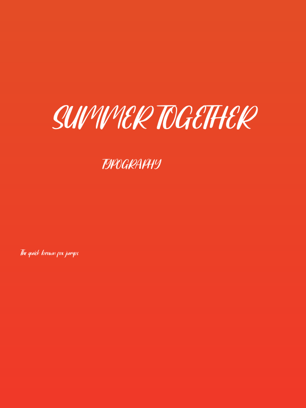 Summer Together Poster