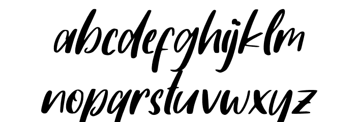 Summer Together Font LOWERCASE