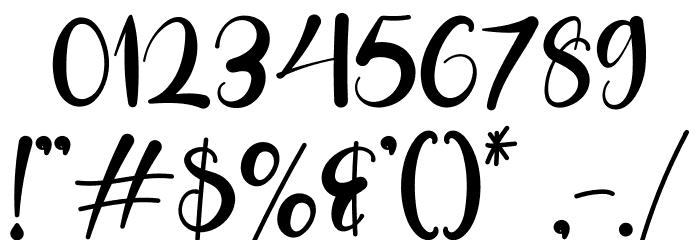 Summer Tropical Personal Use Font OTHER CHARS