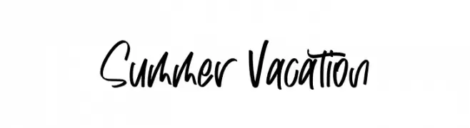 Summer Vacation  font caratteri gratis