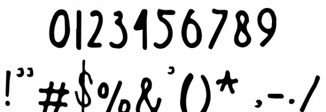 Summer Vacation Font OTHER CHARS