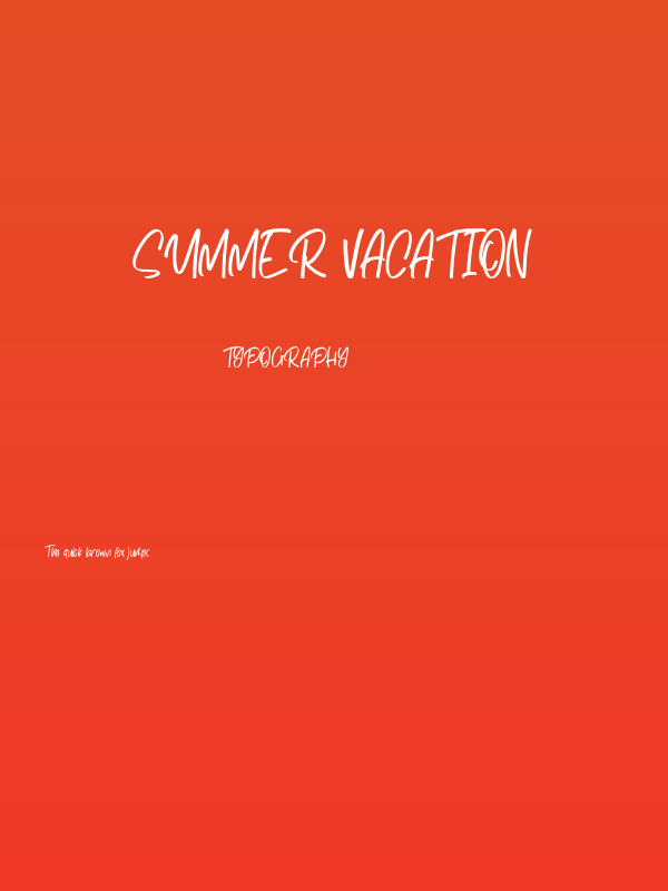 Summer Vacation Poster