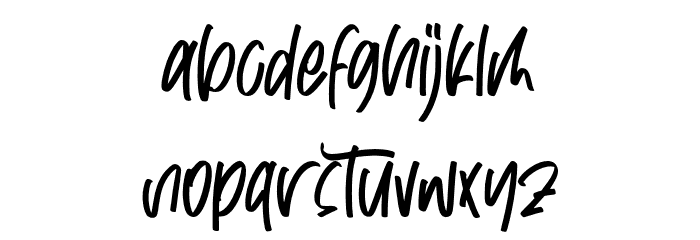 Summer Vacation Font LOWERCASE