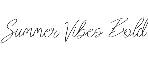 Summer Vibes Bold Logo