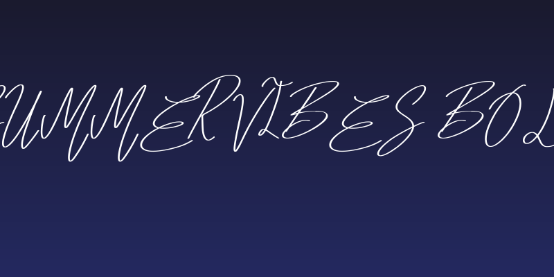 Summer Vibes Bold Social Header