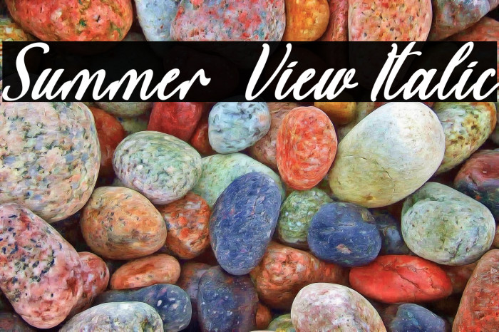 Summer  View Italic Example 2