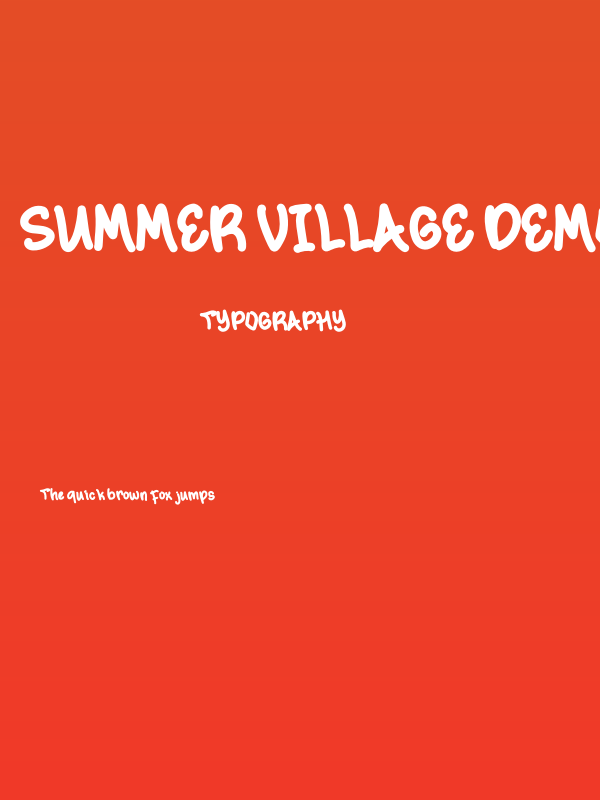 Summer Village Demo Poster