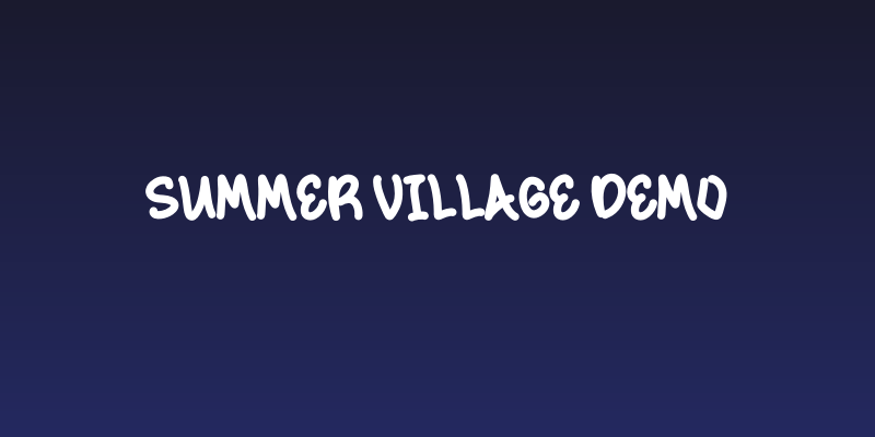Summer Village Demo Social Header