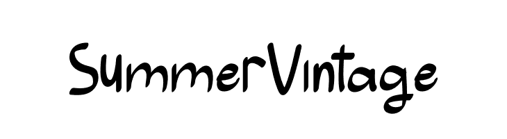 Summer Vintage  Frei Schriftart Herunterladen