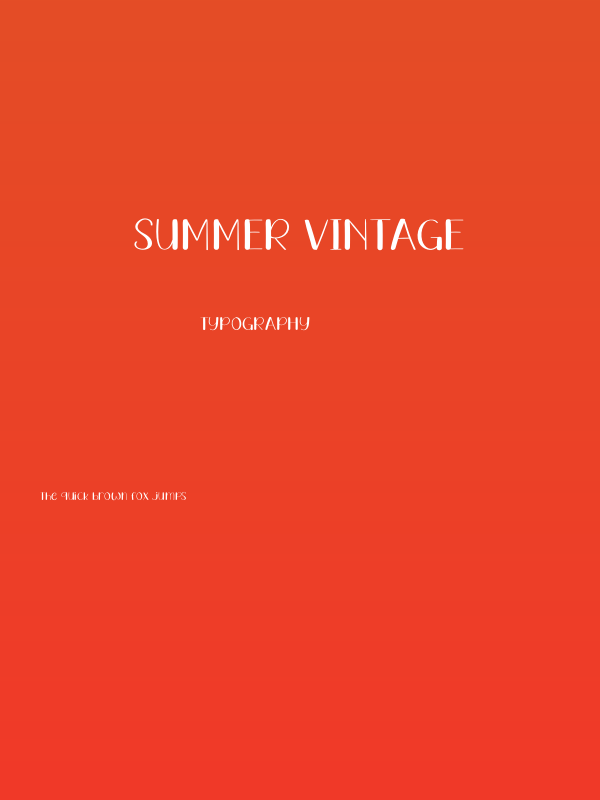 Summer Vintage Poster