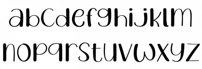 Summer Vintage Schriftart Kleinbuchstaben
