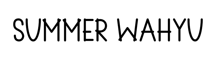 Summer Wahyu  नि: शुल्क फ़ॉन्ट्स डाउनलोड
