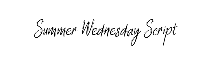 Summer Wednesday Script  لخطوط تنزيل