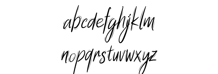 Summer Wednesday Script Font LOWERCASE