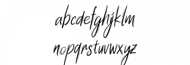 Summer Wednesday Script フォント 小文字