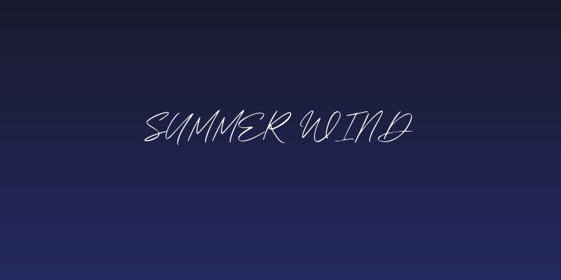 Summer Wind Social Header