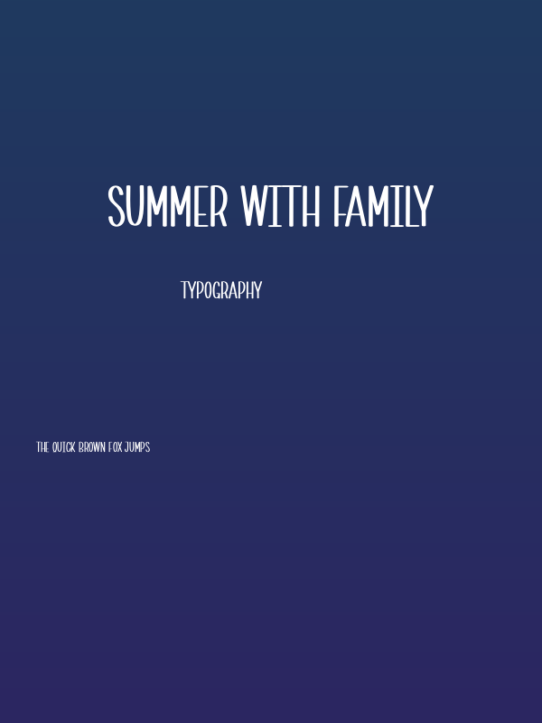 Summer With Family Poster