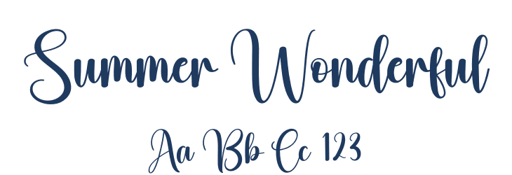 Summer Wonderful Font Preview