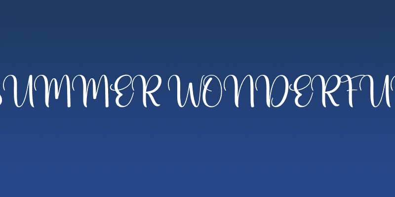 Summer Wonderful Social Header